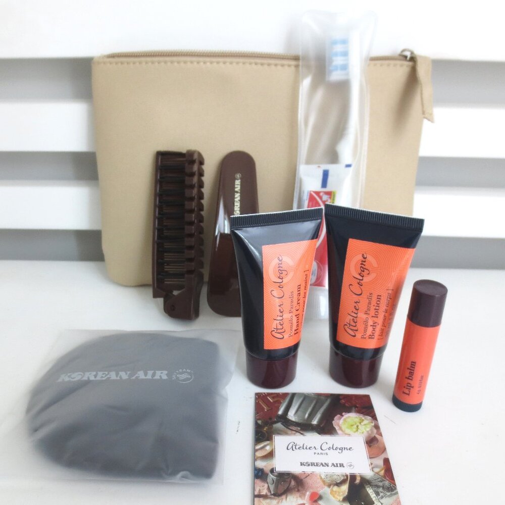 NEW KOREAN AIRLINE BUSINESS CLASS AMENITY KITS 2025 9 PCS